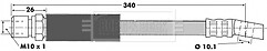 Borg & Beck - BRAKE HOSE - BBH6339 - Fits: GM Astra,Vectra,SAAB 900,9-3