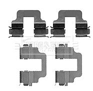 Borg & Beck - FITTING KIT - PADS - BBK1211 - Fits: Ford Mondeo IV, Volvo V70 07-