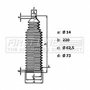 First Line - STEERING GAITER KIT - FSG3485 - Fits: Ford Ranger