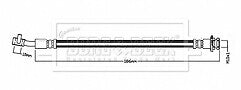 Borg & Beck - BRAKE HOSE - BBH8875 - Fits: Qashqai II J11 2013-,Kadjar HA,HL 2015-