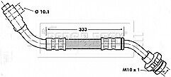 Borg & Beck - BRAKE HOSE - BBH7155 - Fits: Niss D21,Terrano,Ford Maverick