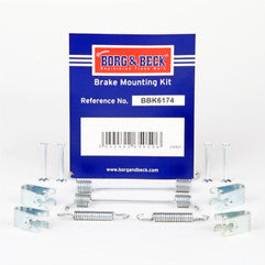Borg & Beck - FITTING KIT - SHOES - BBK6174 - Fits: Nissan Micra,Toyota Yaris 03-