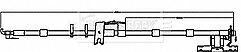 Borg & Beck - BRAKE HOSE - BBH8509 - Fits: FORD Galaxy, S-MAX 01/15-