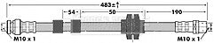 Borg & Beck - BRAKE HOSE - BBH6982 - Fits: Ford Galaxy,VAG Sharan,Ahambra