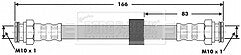Borg & Beck - BRAKE HOSE - BBH6707 - Fits: VAG Cordoba,Ibiza,Polo