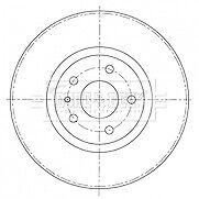 Borg & Beck - BRAKE DISC PAIR - BBD5411 - Fits: Ford Mondeo V 09/14-