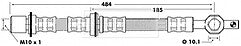Borg & Beck - BRAKE HOSE - BBH6452 - Fits: Toyota Corolla 87-92