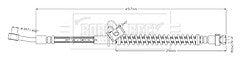Borg & Beck - BRAKE HOSE - BBH8914 - Fits: Rio  01/17-
