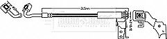 Borg & Beck - BRAKE HOSE - BBH8619 - Fits: CHRYSLER GRAND VOYAGER 10/07-