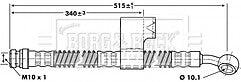Borg & Beck - BRAKE HOSE - BBH6798 - Fits: Hyundai Accent 94-