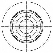 Borg & Beck - BRAKE DISC PAIR - BBD5521 - Fits: Inniq, Niro 1.6GDi Hybrid 09/16-
