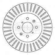 Borg & Beck - BRAKE DISC PAIR - BBD5394 - Fits: Suzuki Swift 1.2,1.3DDi 10/10-
