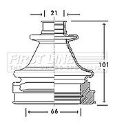 First Line - CV JOINT BOOT KIT - FCB2769 - Fits: Ford Ka - Inner