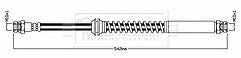 Borg & Beck - BRAKE HOSE - BBH8751 - Fits: Caddy III, III Estate 2011>2015