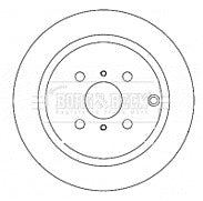 Borg & Beck - BRAKE DISC PAIR - BBD4364 - Fits: Toyota Prius 00-