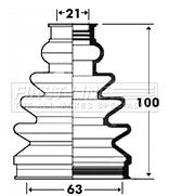 First Line - CV JOINT BOOT KIT - FCB2920 - Fits: Volkswagen Polo IV