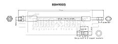 Borg & Beck - BRAKE HOSE - BBH9005 - Fits: E-Tron, E-Tron Sport Back 2018-