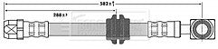 Borg & Beck - BRAKE HOSE - BBH6724 - Fits: Mini R50,R52,R53,R56,R57