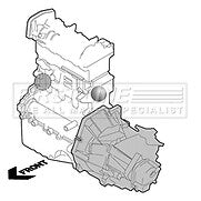 First Line - ENGINE MOUNTING - FEM4059 - Fits: Renault Trafic 89-01