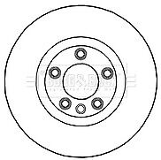 Borg & Beck - BRAKE DISC SINGLE - BBD5995S - Fits: VW Touareg (7P5) 3.0V6 01/10-