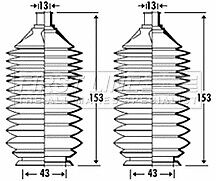 First Line - STEERING GAITER KIT - FSG3332 - Fits: Mazda 323, Premacy