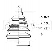 First Line - CV JOINT BOOT KIT - FCB6377 - Fits: Chevrolet Captiva