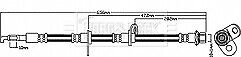 Borg & Beck - BRAKE HOSE - BBH8063 - Fits: Toyota IQ(J1) 1.0,1.3,1.4D 09-