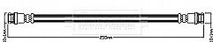 Borg & Beck - BRAKE HOSE - BBH8247 - Fits: Proton Savvy 1.2 10/05-3/11