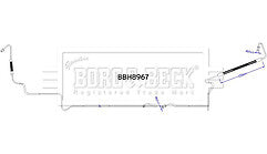 Borg & Beck - BRAKE HOSE - BBH8967 - Fits: Espace IV (2002-) JK0/1
