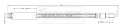Borg & Beck - BRAKE HOSE - BBH8931 - Fits: CX-5 05/17-