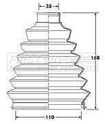 First Line - CV JOINT BOOT KIT - FCB6214 - Fits: Fiat Ducato 230, 244
