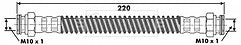 Borg & Beck - BRAKE HOSE - BBH6068 - Fits: Citroen ZX, Peugeot 306 91-