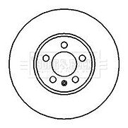 Borg & Beck - BRAKE DISC PAIR - BBD5060 - Fits: VW Passat 2.8 VR6 93-