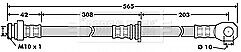 Borg & Beck - BRAKE HOSE - BBH7504 - Fits: Mitsubishi Pajero III,IV