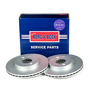 Borg & Beck - BRAKE DISC PAIR - BBD4317 - Fits: Ren.Clio II,Kangoo,Megane 98-