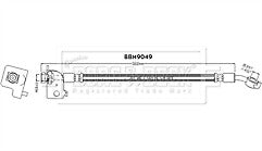 Borg & Beck - BRAKE HOSE - BBH9049 - Fits: i30 Estate/Fastback PDE 2017-