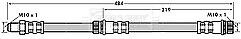 Borg & Beck - BRAKE HOSE - BBH7114 - Fits: Mit Colt,Smart Forfour (454)
