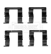 Borg & Beck - FITTING KIT - PADS - BBK1232 - Fits: Mazda 6 08/02-