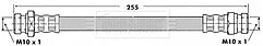 Borg & Beck - BRAKE HOSE - BBH6049 - Fits: Suz Super Carry.GM Rascal