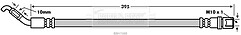 Borg & Beck - BRAKE HOSE - BBH7688 - Fits: Lexus LS430 00-06