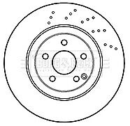 Borg & Beck - BRAKE DISC SINGLE - BBD6048S - Fits: Merc. E Class(W211) 05-10
