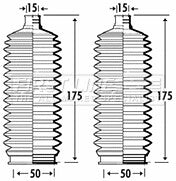 First Line - STEERING GAITER KIT - FSG3288 - Fits: Daihatsu Sirion,Hyund. Elantra