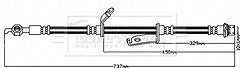 Borg & Beck - BRAKE HOSE - BBH8548 - Fits: TOYOTA RAV-4 IV 12/12-
