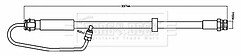 Borg & Beck - BRAKE HOSE - BBH8719 - Fits: A4,A5 AVANT,ALLROAD,SPORTBACK 2016>