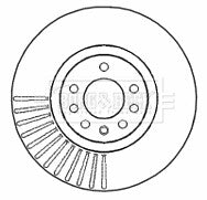 Borg & Beck - BRAKE DISC PAIR - BBD4631 - Fits: Vauxhall Astra MkV 2.0T 06-08