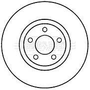 Borg & Beck - BRAKE DISC SINGLE - BBD5979S - Fits: Mazda 3 2.3 MPS Turbo 06/09-