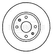 Borg & Beck - BRAKE DISC PAIR - BBD4822 - Fits: Hyundai i20 -ESP 09-