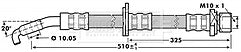 Borg & Beck - BRAKE HOSE - BBH7217 - Fits: Toyota Avensis T22