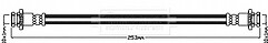 Borg & Beck - BRAKE HOSE - BBH8423 - Fits: Nissan Qashqai,Ren Kadjar