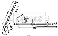 Borg & Beck - BRAKE HOSE - BBH7843 - Fits: Peugeot 407 02/04-05/07